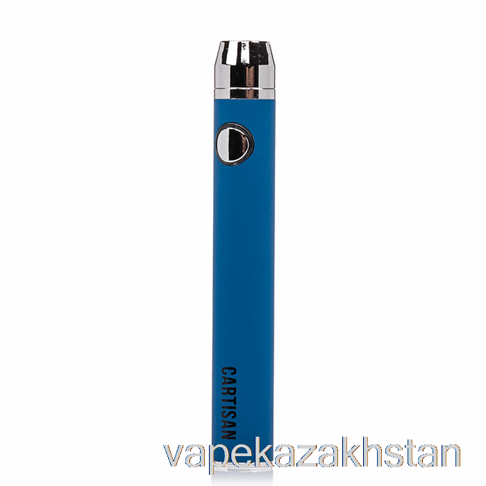 Vape Kazakhstan Cartisan Button VV 650 510 Battery Blue